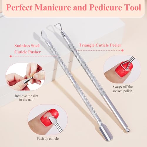 Toe Nail Soaking Bowl for Remover: Soak Off Gel Polish Nail Remover Kit - color: Pink