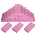 Pink Professional Nail Buffer Set - 30 Pcs, Acrylic & Natural Nails, 100/180 Grit Buffer Blocks - size: 30 Pcs Buffer Blocks Pink