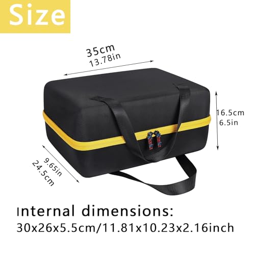 khanka Hard Tool Case Replacement for DEWALT 20V MAX* Finish Nailer Angled 16GA (DCN660B), Case Only