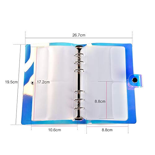 16 Slots Rainbow Nail Art Stamping Plate Storage Bag