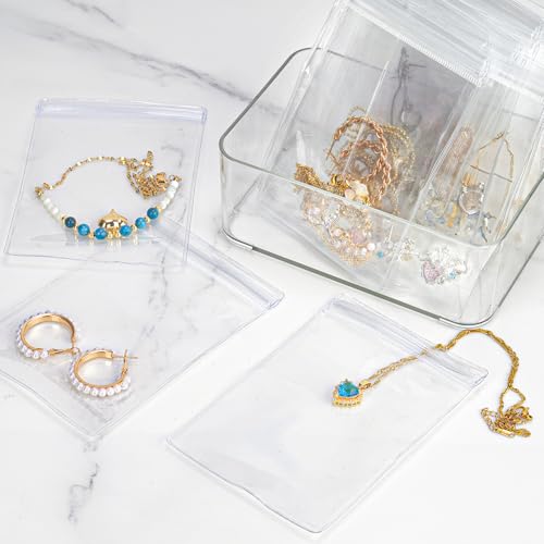 Press On Nail Packaging & Storage Set, 30 PVC Bags, Acrylic Box