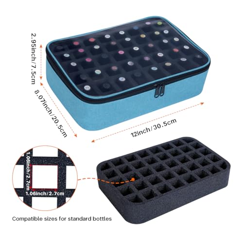 2 Pcs Small Clear Nail Polish Organizer Holds 80 Bottles Nail,Green - color: Green-2pcs