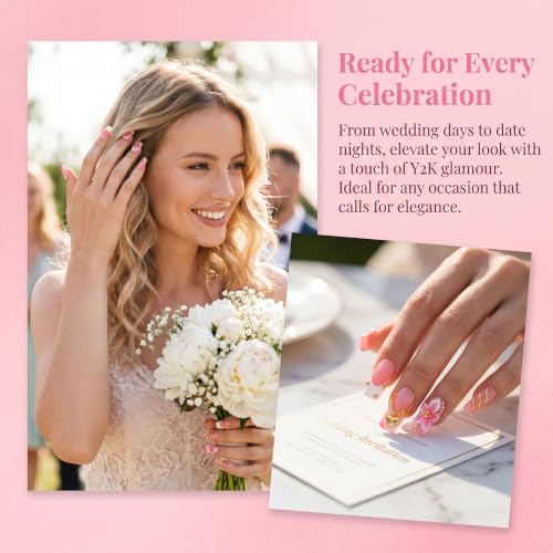 Handmade Press on Nails Medium Square White French Tip Fake Nails - color: style3