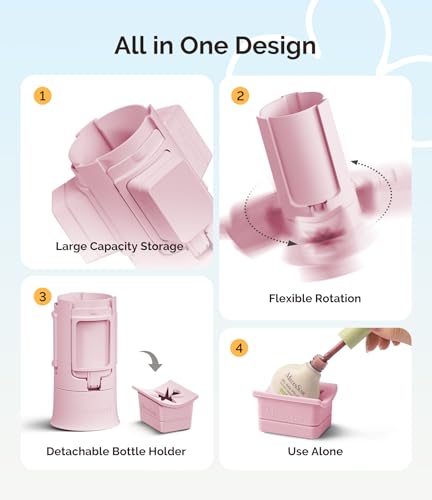 MelodySusie Nail Polish Bottle Holder and Nail Art Tools Organizer Pink - color: Pink