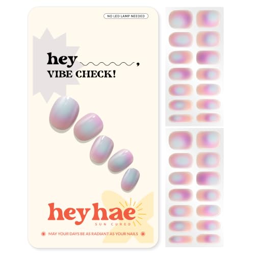 Heyhae Semi Cured Gel Nail Strips - Hey, Vibe Check! - color: Hey, Vibe Check!