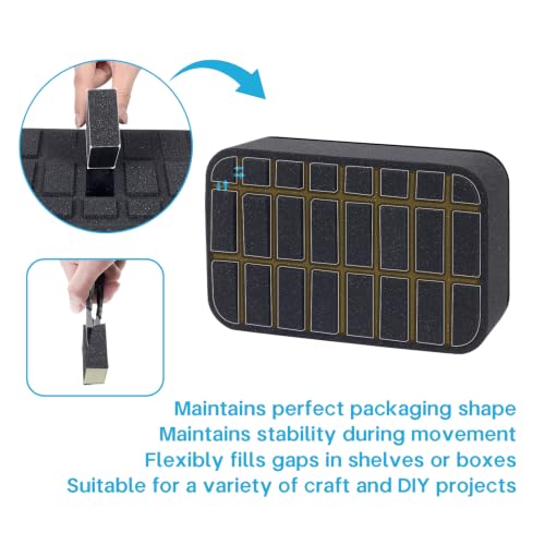 Essential oils Organizer Holder Foam Pad with Slots, can DIY - color: Black 24slots