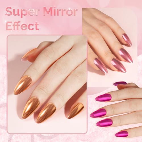 MelodySusie 9Pcs Chrome Nail Powder for Gel Nails - color: Cuticle Oil