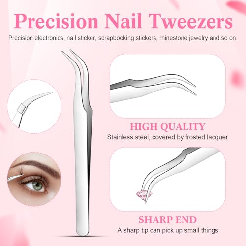 Tatuo Rhinestone Picker Tool Bedazzling Pen Dual Head, Light Pink - color: light pink