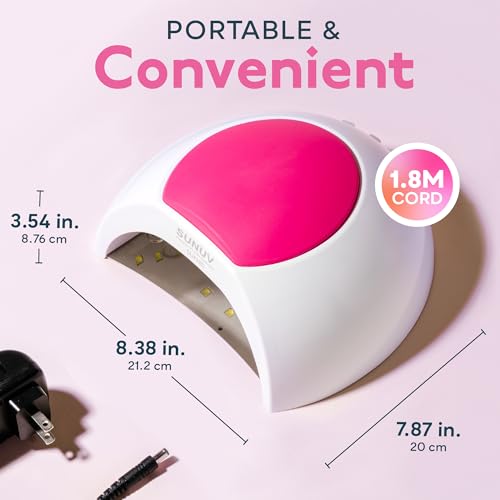 SUNUV UV Light for Gel Nail, Professional UV LED Nail Lamp SUN2C Rose - color: A-rose