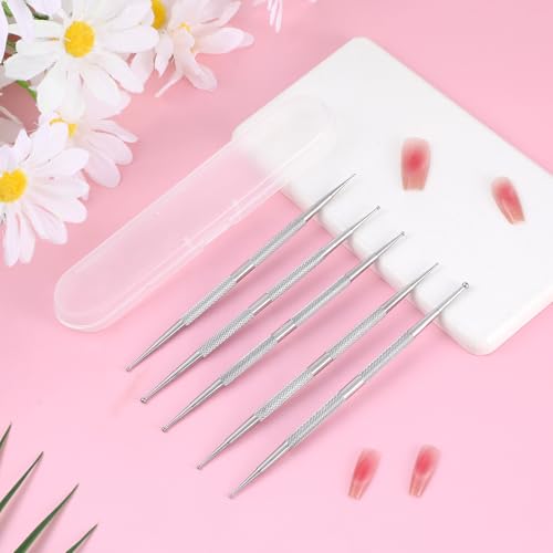 cobee 5 Pcs Nail Dotting Tool, Double-ended Nail Art Tools with Box