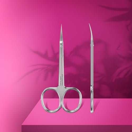 STALEKS PRO Expert 11 Left-Handed Cuticle Scissors, 25 mm Curved Blades - size: L