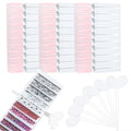 6Pcs Nail Foil Transfer Organizer, 10 Slots Nail Foil Storage Box
