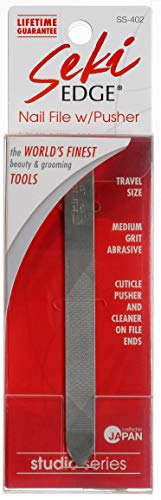 Seki EDGE Nail File with Pusher, SS-402, 1 Count