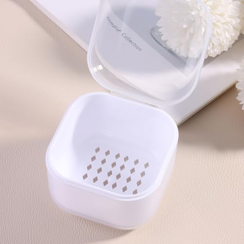 Nail Tool Sterilizer Box, Portable Soaking Box for Nail Drill Bits, White - color: White