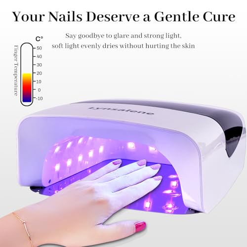 132W UV LED Nail Lamp,Rechargeable Nail Dryer for Gel Nails