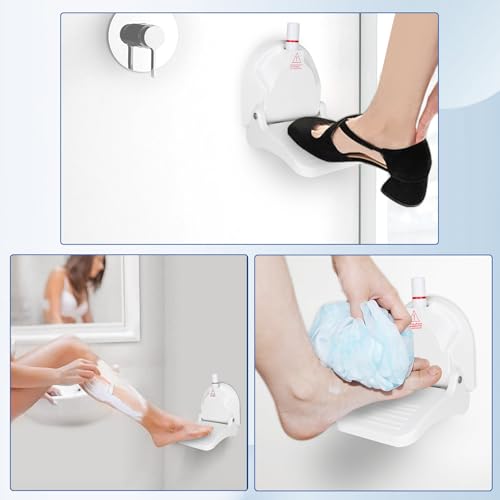 Foot Rest for Shower to Shave Legs,Foldable Shaving Step for Inside Shower