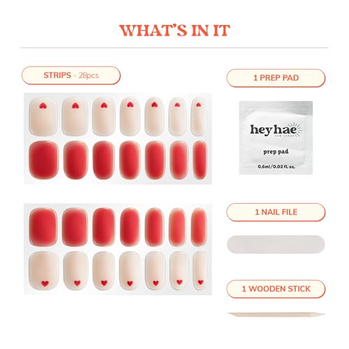 Heyhae Semi Cured Gel Nail Strips Assorted Bundle (3 Pack) - Date Night - color: Date Night