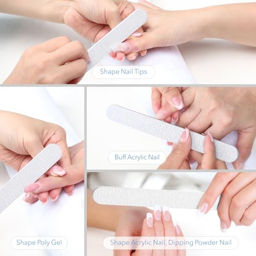 Nail Files - 24 PCS Fingernail Files 7" Long 80/100 Grit Zebra - color: 24pcs Zebra, size: 80/100 Grit