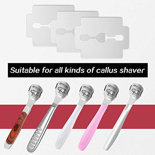 Mudder 120 Pcs Callus Shaver Replacement Blades Corn Plane