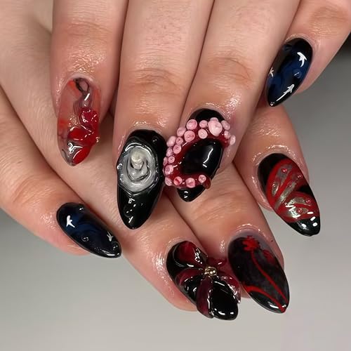 3D Octopus Nail Mold Multiple Shapes Octopuss Tentacles Silicone Nails Molds Accessories Gel Brain Art Manicure Tools - color: 3D Octopus Nail Mold