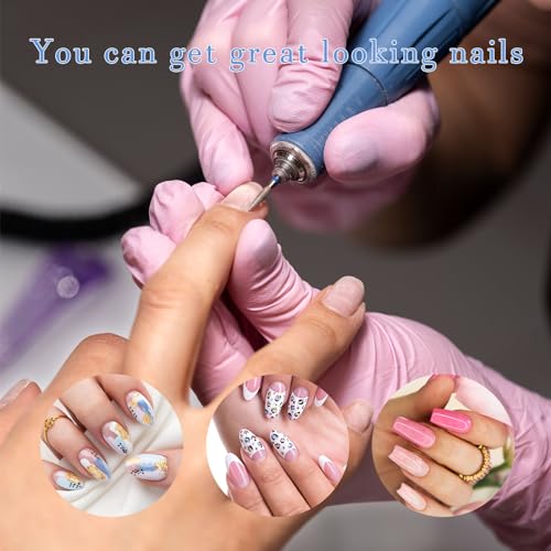 YUXIANLB 10pcs Nail Drill Bits Set for Manicure, Diamond Bits Drill Kit for Nails Professional Russian Cuticle Removal Bits Manicure Set Professional for Home Salon