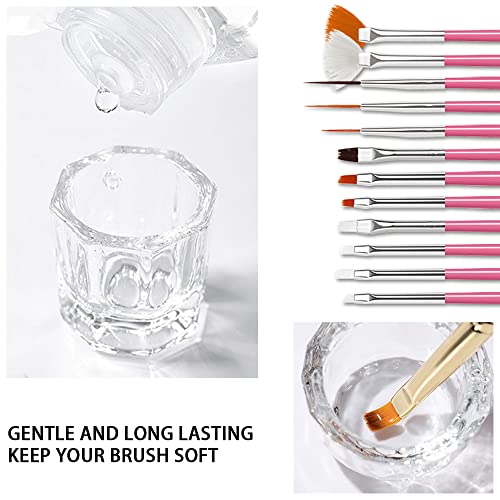 Acrylic Nail Brush Cleaner Acrylic Brush Cleaners Liquid Acrylic Paint Brush Cleaner Nails Artist Acrylic 2PCS 58ml/2 FL.OZ - color: Brush Cleaner 120ml/4 FL.OZ