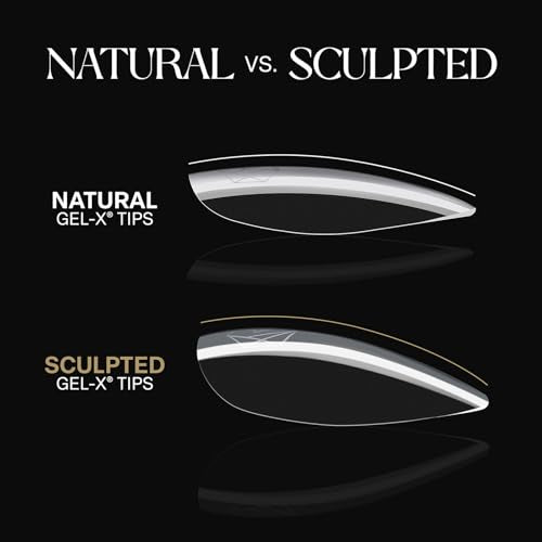 Apres Gel-X® Sculpted Stiletto Medium Tip Box | 500pc Gel-X Tips, 11 Sizes 00-9, Premium Quality - size: Sculpted Medium