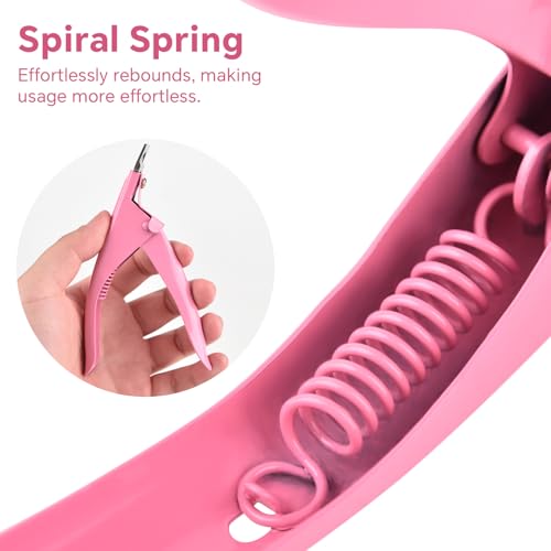 3 Pieces Acrylic False Nail Clippers, Stainless Steel Tip Cutters