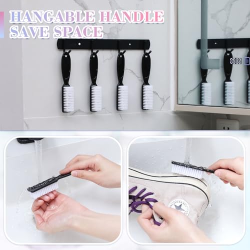 Patelai 15 Pieces Nail Brush Handle Grip for Fingernail Toe Scrub Cleaning - color: Black