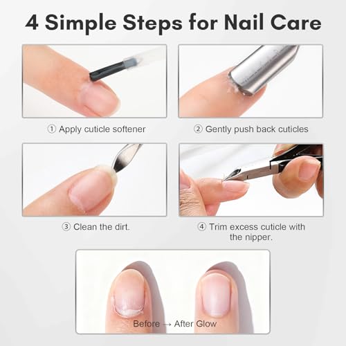 Makartt 3-Pack Black Cuticle Nipper Set, Pusher & Nail Trimmer - size: Black-3pcs