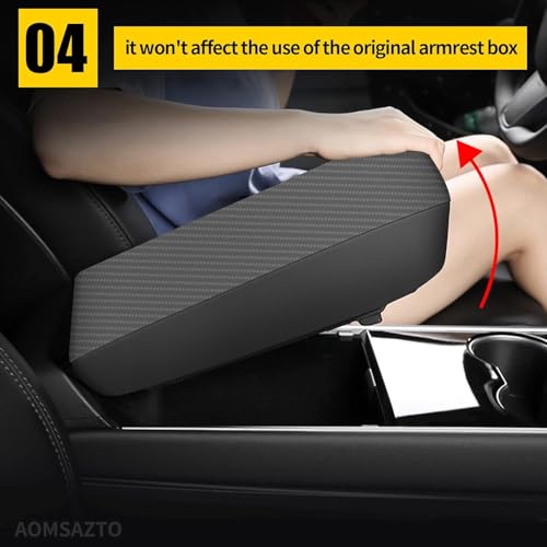 AOMSAZTO Armrest Console Covers for 2013-2018 Nissan Altima Carbon Fiber - color: Carbon Fiber-2, size: 2013-2018
