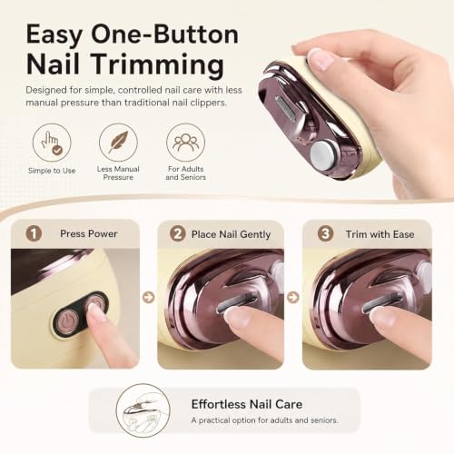 2-in-1 Smart Electric Nail Clipper & Polisher