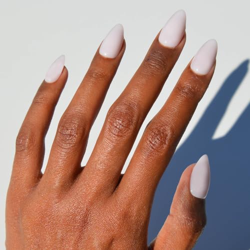 Glamnetic Press On Nails - Short Almond, Glossy Fake Nails 30 Pc Full Kit - color: 1F - Sugar Doll