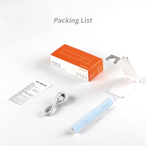 UV Light for Gel Nails, Mini UV LED Nail Lamp Handheld with Stand - size: Blue