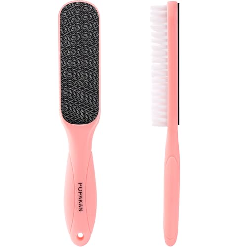 Dual Sided Nano Glass Foot File Pink with Cleaning Brush - style: Pink Pedicure Foot File
