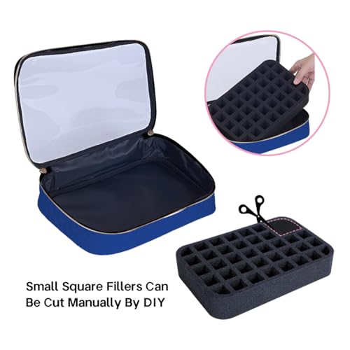 2 Pcs Small Clear Nail Polish Organizer Holds 80 Bottles Nail,DarkBlue - color: DarkBlue-Clear-2 pcs