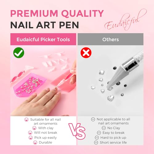 5.0 Pro Rhinestone Picker Tool Kit 16pcs, Bedazzling Pen | Diamond Art Tool - color: Red/White