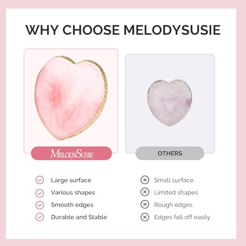 MelodySusie 1Pc Heart Resin Nail Art Palette Color Mixing Board Pink - color: Pink Heart Without Spatula