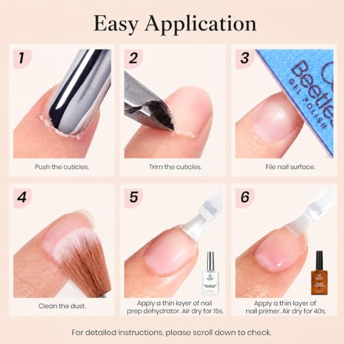 Beetles 15ml Protein Nail Prep Dehydrator and Primer Set - color: E-Clear-2