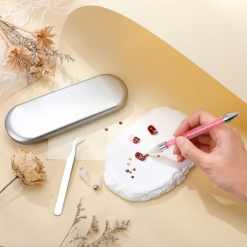 Tatuo Rhinestone Picker Tool Bedazzling Pen Dual Head, Light Pink - color: light pink