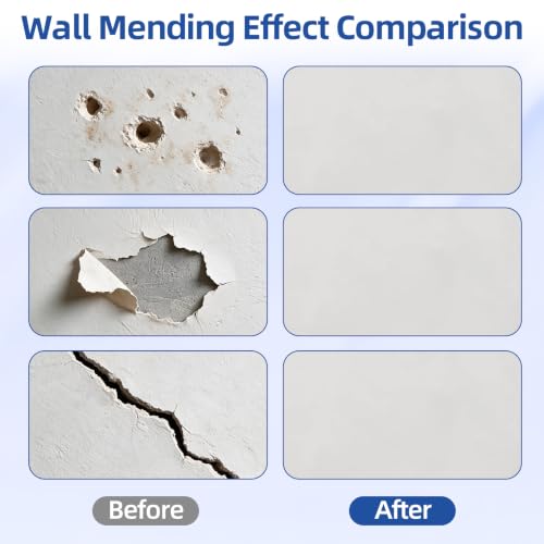 Wall Spackle Drywall Repair Kit Tape & Scraper for Nail Holes & Wall Cracks