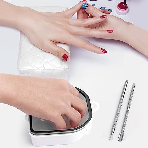 Yokilly Nail Soaking Bowl Set: 3 Pcs Soak Off Gel Polish Dip Powder Remover - color: Black-3pcs set