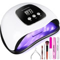 BIGBEAR UV Light for Nails,UV LED Nail Lamp for Gel Polish, Fast Nail Dryer - color: With Kit (White)