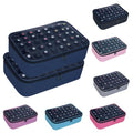 2 Pcs Small Clear Nail Polish Organizer Holds 80 Bottles Nail,Blue - color: Blue-2pcs