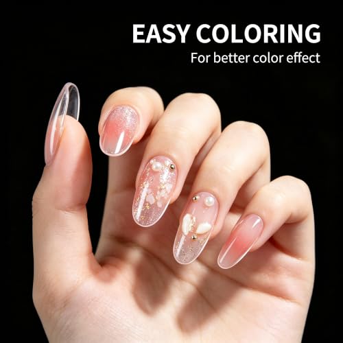 Oval Nail Tips 288 Pcs 12 Sizes, Pre-Etched Soft Gel Full Cover Nail Stickers, Transparent Press on Fake Nails for Home DIY, Nail Salons, Nail Art & Extension, Long Lasting Clear False Nails - size: Oval