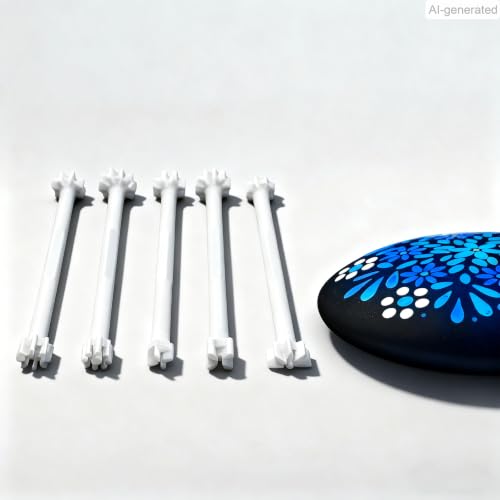 Mandala and Floral Dotting Tools Set - 5 Dual-Ended Mandala Dot Pens with 10 Petal Shapes for Artistic Dot Painting