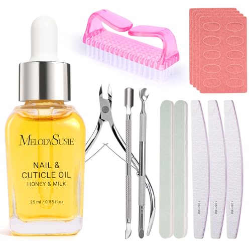 MelodySusie 14PCS Manicure Tools Kit Nail Care Set - size: 14Pcs Milk & Honey