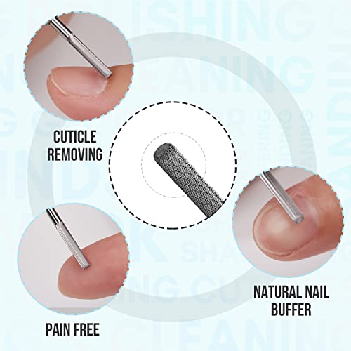 Makartt Cuticle Nail Drill Bit 3/32 Inch Tungsten Carbide Nail Prep 3XF - size: 1 Count (Pack of 1)