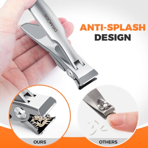 Straight Toenail Clippers for Thick Toenails for Seniors - color: Silver Straight Blade