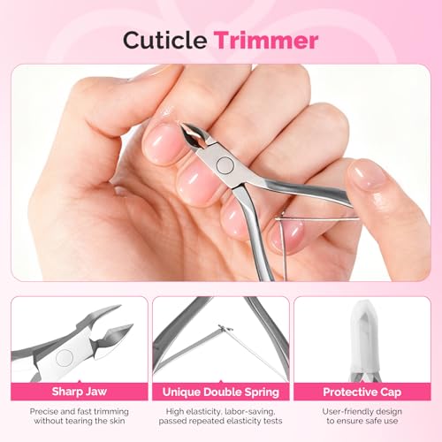MelodySusie Nail Care Kit Nail Prep Set Cuticle Remover - size: 13Pcs Lavender